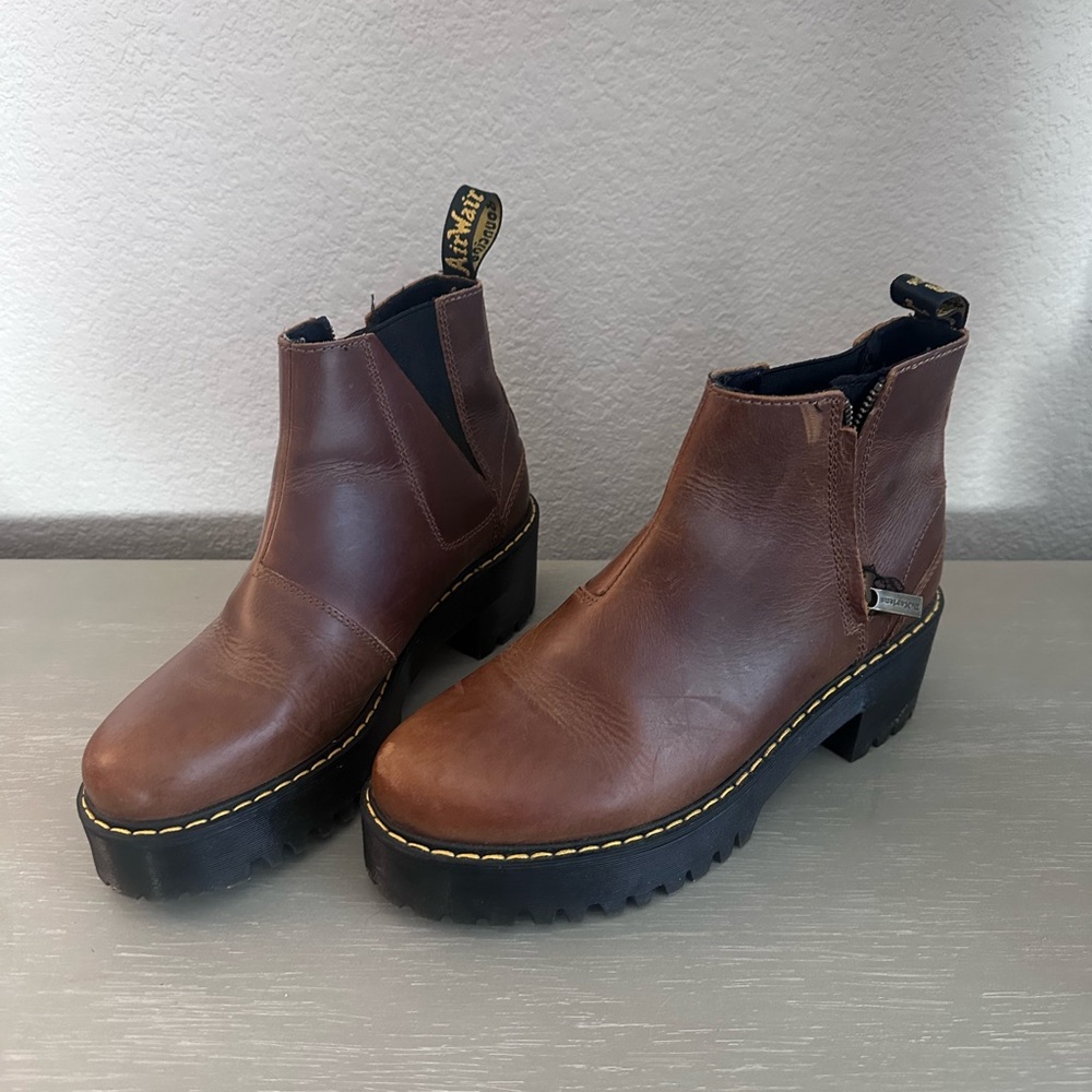 Dr. Martens Women's Rometty brown chelsea boots